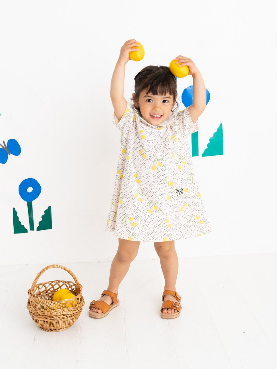 Petit Jam プチジャム Petit Jam プチジャム のしまむらオンラインストア限定ラインがスタート 本日 5 23 日 23 00予約可能 T Co Rrixzuxh4g 写真はフルーツジュースにしたら美味しそうなブルーベリーとレモン ローズマリーの総柄ワンピ