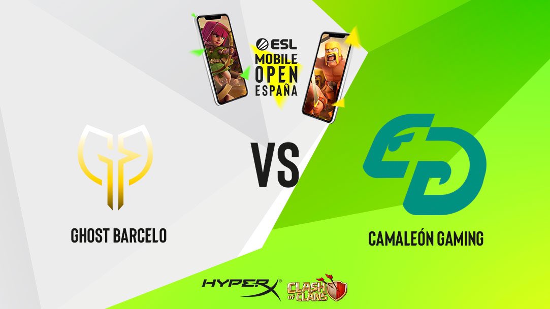 HOY!!!

⏰ MIERCOLES 19:00🇪🇸 14:00🇦🇷 12:00🇲🇽

⚔️<a href="/GhostBarceloo/">Top Barcelo</a> 🆚 <a href="/CamaleonGaming_/">Camaleón Gaming</a> 

🎙 <a href="/ZolokOficial/">Código: ZOLOKO</a> <a href="/Sockers_/">Sockers SU</a> y <a href="/SrtaMaverick/">Srta Maverick 💁🏼‍♀️</a> 

Se la juegan a todo o nada por un hueco en la semifinal de la #ESLMobileOpenCoC de <a href="/ESLspain/">ESL España</a> !

No os lo podéis perder 💪🏼👏🏼