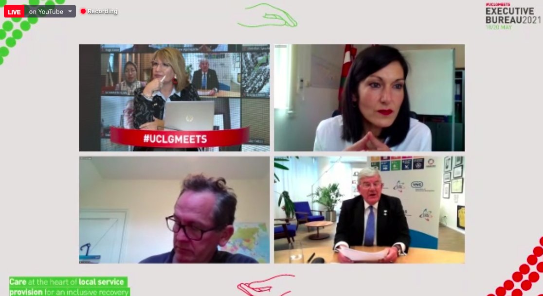 UCLGLearning's tweet photo. 🤳La #digitalización ha definido y revolucionado aprendizaje y políticas públicas en ultimos años
🟢🔴Diálogo político de alto nivel de Bureau #UCLGMeets pone sobre la mesa esfuerzos de GLRs para garantizar digitalización #inclusiva para todas las personas #BeyondTheOutbreak https://t.co/KpgOO1c22n