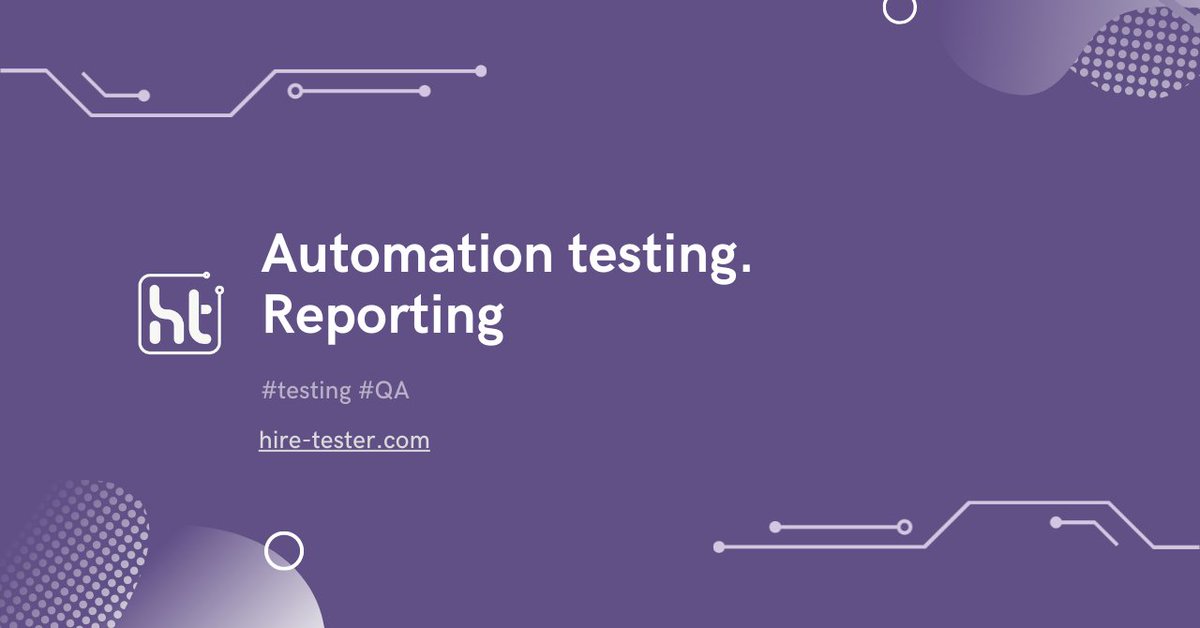 HireTester's tweet image. You have a clear picture and understanding of what testing is and how the process looks like in general. But what about the reporting? bit.ly/3u101pl
#HireTester #qa #testingautomation #AQA