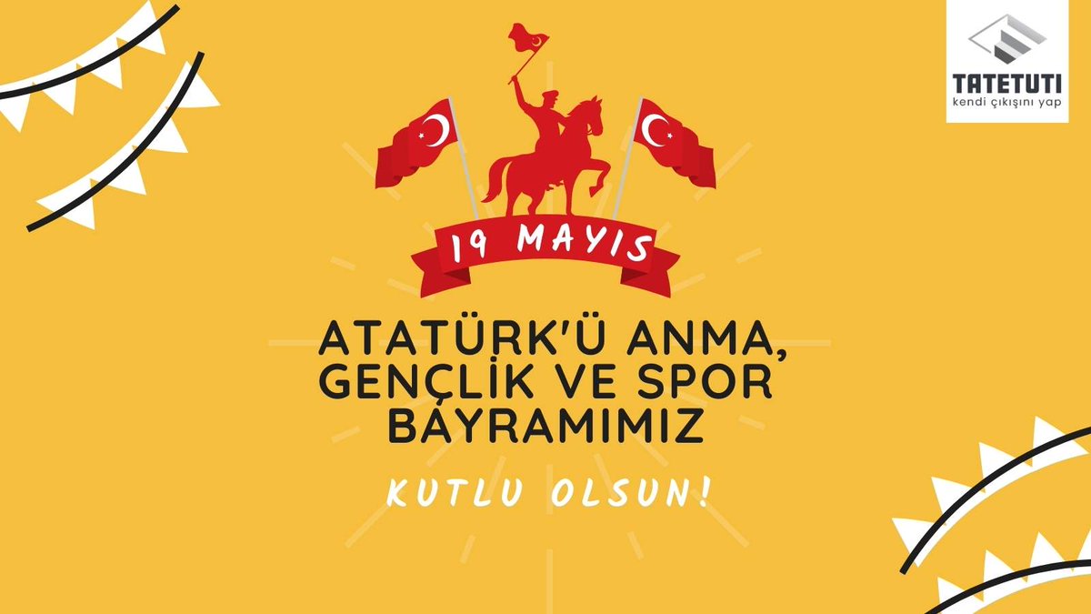 19 Mayıs ulusal egemenliğin başlangıç günüdür. Atatürk'ü Anma Gençlik ve Spor Bayramımız kutlu olsun! #19MayisAtaturkuAnmaGenclikVeSporBayrami #19Mayis1919
