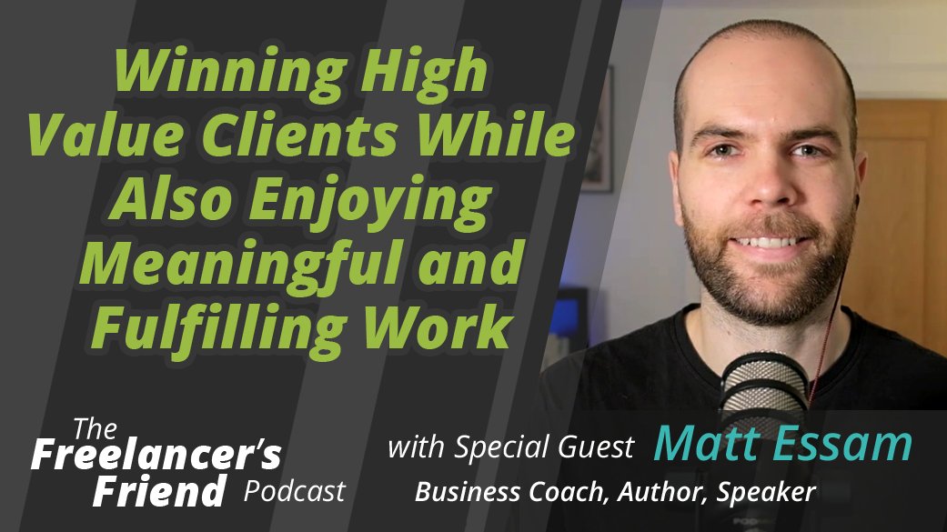 AspectAve's tweet photo. Winning High Value Clients While Also Enjoying Meaningful and Fulfilling Work. 
With special guest Matt Essam @matt_essam
https://t.co/9ENuS7QMlm
#pricing #winclients #highvalueclients #highticketclients #workfulfillment #freelancingmindset #business #freelancing #freelance https://t.co/8jmeTpQloE