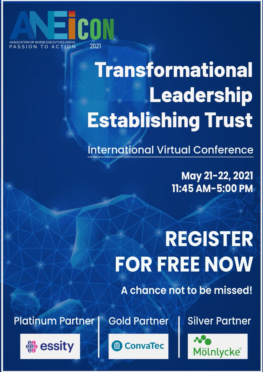 _CoNurse's tweet photo. 📅 Join us at ANEICON 2021 (19-21 May)! The conference will touch upon transformational leadership, innovation in human resources management, compassion, quality, technology and safety. Register here: https://t.co/zcHqVftqrq https://t.co/qUvSVSvJlq