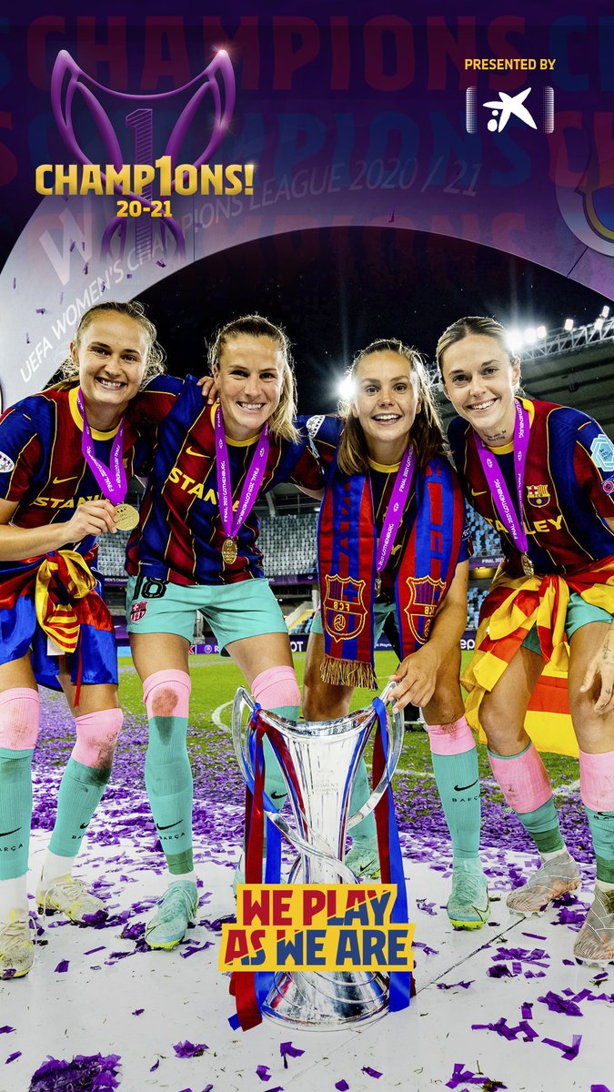 FCBarcelona_es's tweet photo. 📲 #WednesdayWallpapers con @caixabank
💙 Edición CAMPEONAS DE EUROPA ❤️
😉 Disfruta de más en el Instagram de @FCBfemeni https://t.co/ptcinMy3p1