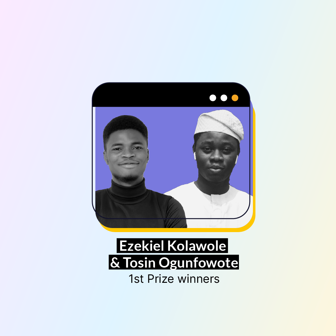 FlutterwaveEng's tweet photo. Today, we're excited to announce the Top 3 contestants whose solutions we loved the most from the Flutterwave Developer Challenge.

In 1st Place, 🥁🥁🥁 we have 🏆🥇 - @1Doneazy and @Dtofmat 🥳🎉

Stand up (RT) for the champions! For the champions!

#FLWDevChallenge https://t.co/hTNYhLz2Zr