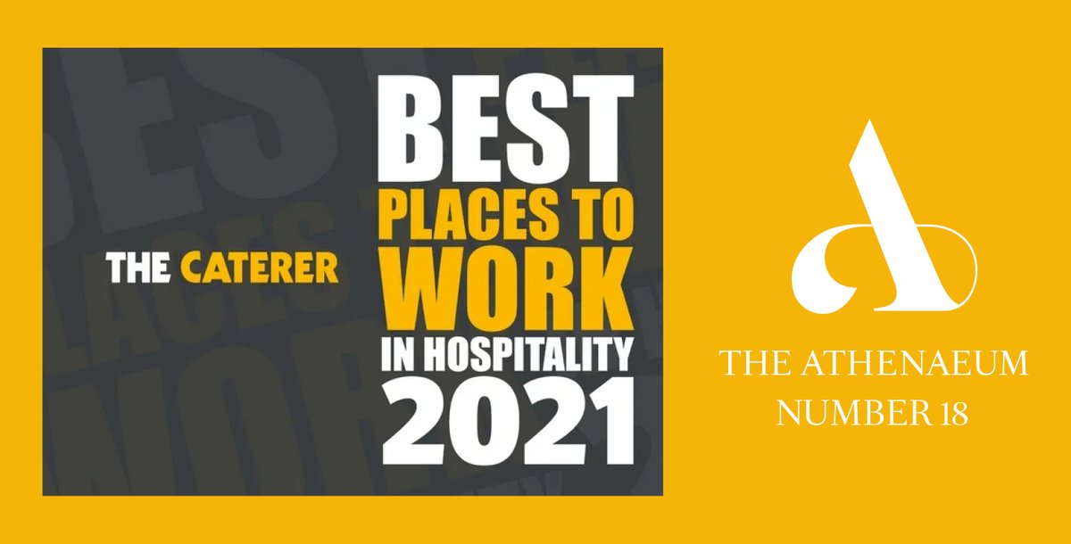 The Athenaeum Hotel & Residences (@theathenaeum) on Twitter photo We’re absolutely delighted to have been ranked number 18 in <a href="/Caterertweets/">The Caterer</a> Best Places To Work In Hospitality 2021 We’re absolutely delighted to have been ranked number 18 in <a href="/Caterertweets/">The Caterer</a> Best Places To Work In Hospitality 2021