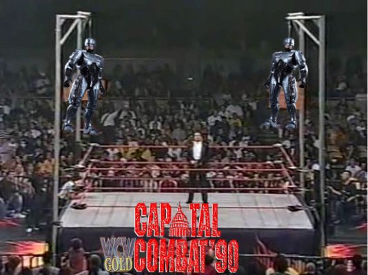 WCWGOLD's tweet photo. May 19th 1990, WCW Capital Combat!
ROBOCOP ๐ฎโโ๏ธ ๐ค
Alternate reality, if this was booked in 2000 it would of been RoboCops on a pole.
#WCWGOLD #RoboCop #WCW #CapitalCombat https://t.co/jEKOgJZ3KH