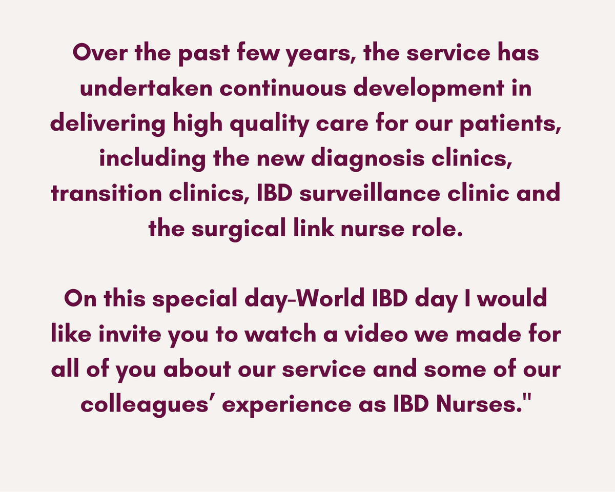 BowelsOfStMarks's tweet photo. This #WorldIBDDay we are delighted to share a message from Susie Wen, one of our IBD Clinical Nurse Specialists in addition to an exclusive video from our IBD Team💙 https://t.co/mhkUlz5UA4 https://t.co/04PiChOqBy