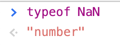 bitpicking's tweet photo. When is "Not A Number" A Number?  Every day in Javascript land! 😭 https://t.co/MIm6e1gQxv