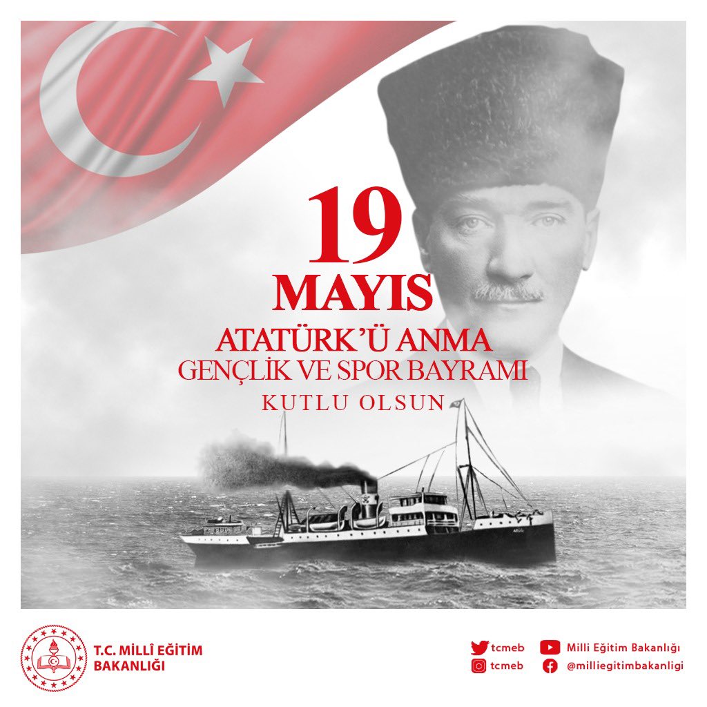 Başöğretmen’imiz Gazi Mustafa Kemal Atatürk ’ün cumhuriyeti emanet ettiği gençlerimizi yarınlara hazırlıyoruz.

 19 Mayıs Atatürk’ü Anma, Gençlik ve Spor Bayramı’mız kutlu olsun. <a href="/MalatyaMem/">MALATYA İL MİLLİ EĞİTİM MÜDÜRLÜĞÜ</a> <a href="/yesilyurtmem44/">Yeşilyurt İlçe Millî Eğitim Müdürlüğü / MALATYA</a> <a href="/seykap1/">Hamit Kapan</a>