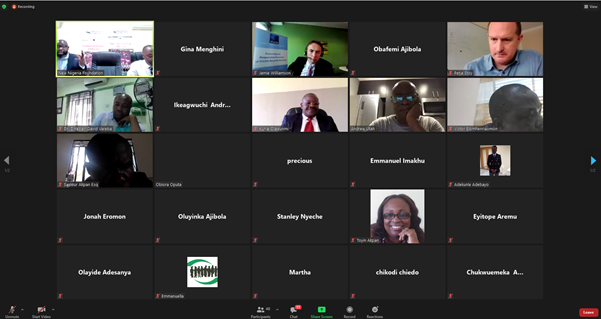Thanks to <a href="/NewNigeriaFound/">New Nigeria Foundation</a> for convening today's important discussion on mainstreaming the #privatesecurity sector in Nigeria's 🇳🇬security architecture. Given major security issues in the country, should PSCs be able to carry #firearms? What about Vetting, training? #dutyofcare