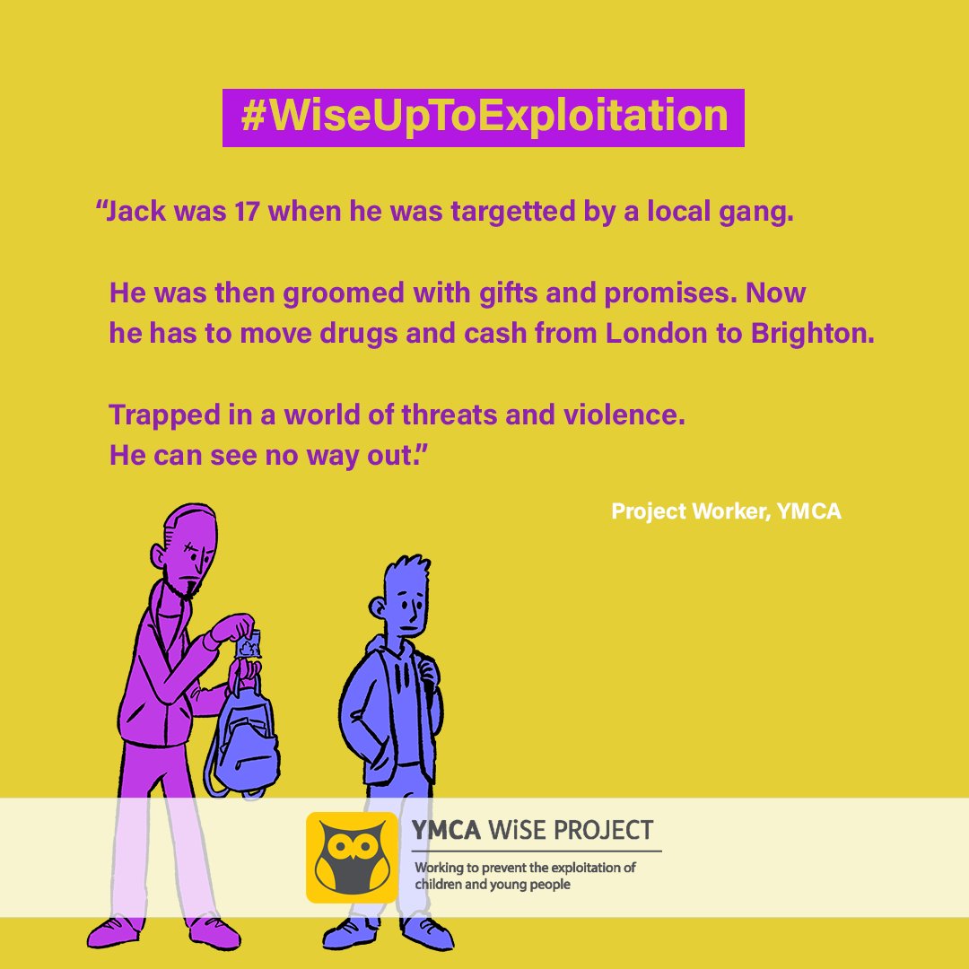 TheWiSEProject's tweet image. Organised crime groups target young people if they have special educational needs, poor mental health, problems at home, such as; domestic abuse, sexual abuse and neglect ⚠️

For more ℹ️ 📲⁠
ymcadlg.org/wise-up-to-exp…

Follow Instagram @ymcawise &amp;amp; Twitter @TheWiSEProject⁠