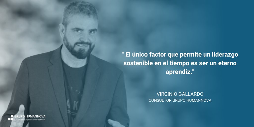 Humannova's tweet photo. El único factor que permite un liderazgo sostenible en el tiempo es ser un eterno aprendiz por @virginiog 

#RRHH #liderazdo #aprendizaje https://t.co/Ll1BbYRR2A