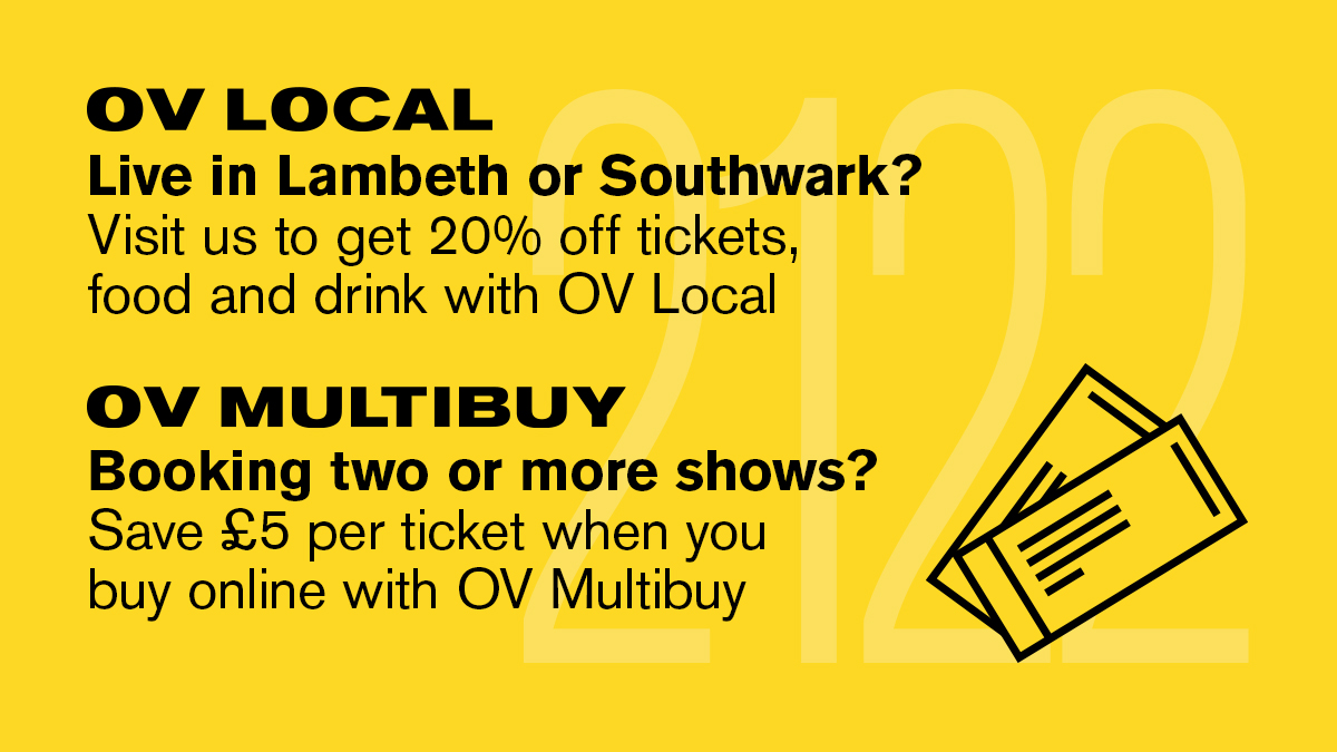 oldvictheatre's tweet photo. If you’re living in #Lambeth or #Southwark you can use your 20% #OVLocal discount 20% when booking your tickets. If not, you can make use of #OVMultibuy, with £5 off per ticket when booking for two or more shows https://t.co/IwOMcREdTv https://t.co/sSC9z7EBQI