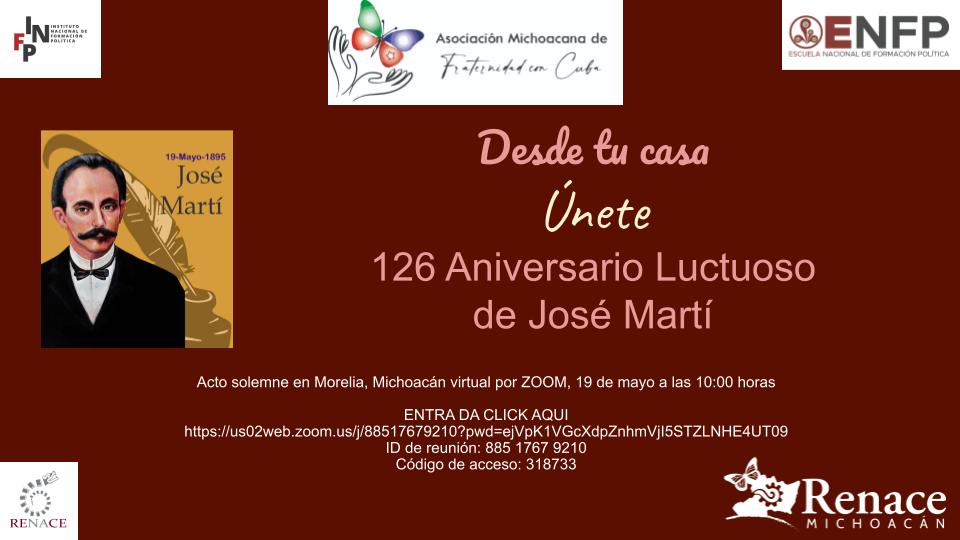 MichoacanaCon's tweet photo. #NuestroMartí @_mmsc @pnunezmosquera @DiazCanelB @AntonioGC_PRD @100Cuban @AlinePrezNeri @CubaMINREX @Granma_Digital @EmbaCuMex @AbelPrieto11 @GobiernoMX @GobMichoacan @GloriaSanchezH @yeidckol @CasAmericas @YusuamPalOrt01 @MemorialJMarti @BiblioNacCuba @AsoCuJoseMarti https://t.co/au0lZ0RcuR