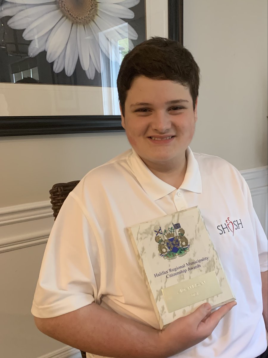 Big congratulations to Sacred Heart students Laura and Aidan who received <a href="/hfxgov/">hfxgov</a> Citizenship Awards last night. We’re proud of all you do for our School and our community. #MySHSH #Halifax #Community
