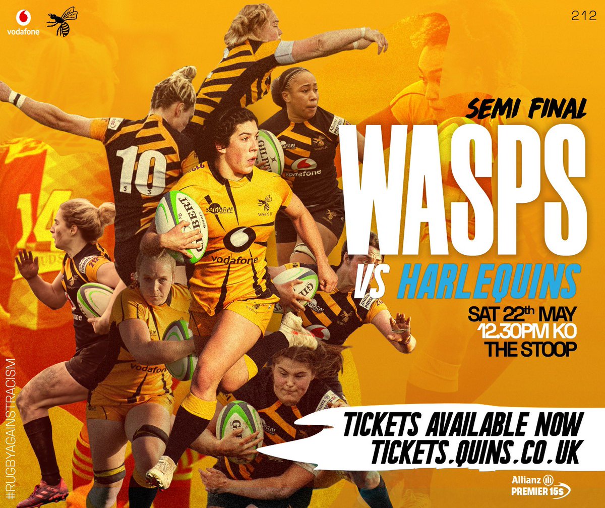 waspswomen's tweet photo. 3️⃣ DAYS TO GO| 

Excited? YOU BET!! 

🗓 Saturday 22nd May
🕧 12:30KO
📍The Stoop

We’ll be there - will YOU?! 

Let’s make The Stoop bleed #blackandgold 🟡⚫️

@WaspsRugby @WaspsFC @WaspsLegends @WaspsCommunity @Wasps_Netball https://t.co/vjG23HnzLh