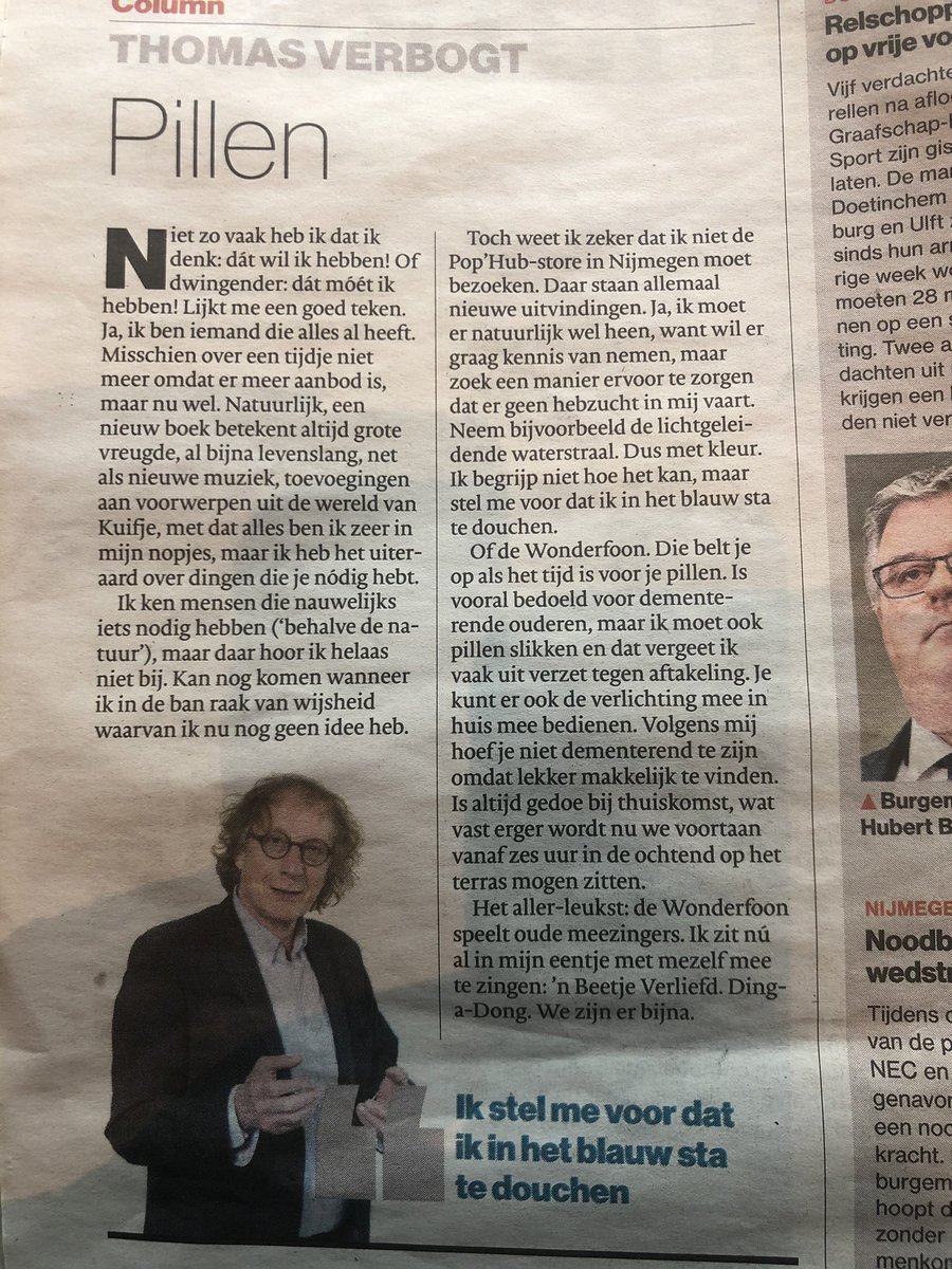 dickbos100's tweet photo. Dank aan @thomasverbogt voor de aandacht aan de #pophub vanochtend in @DeGelderlander https://t.co/jWXRc8FgJj