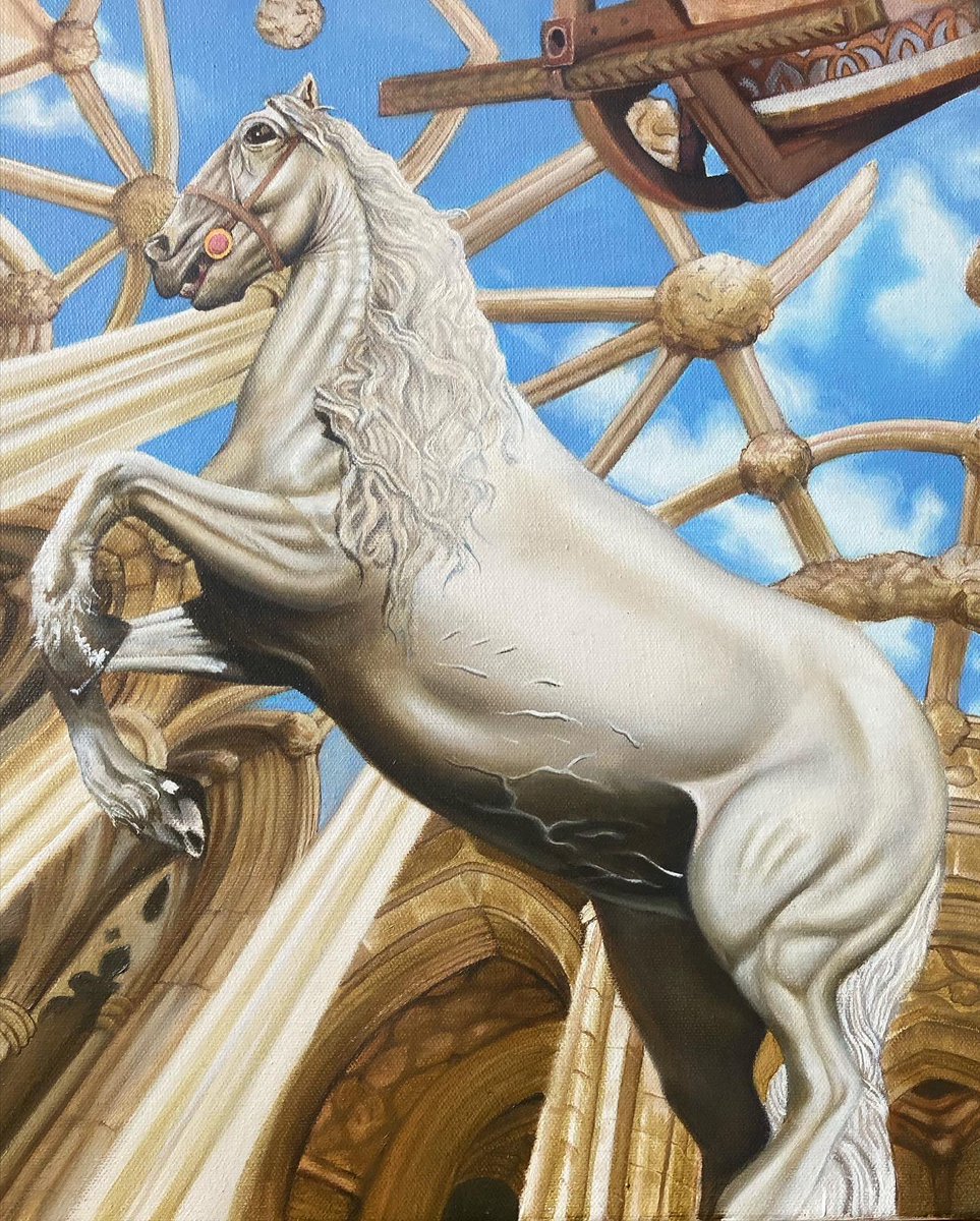 Painting awaaaay so many layers 🎨 #oilpainting #painter