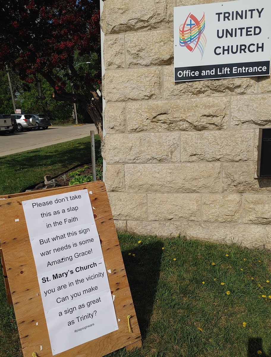 ChurchPortage's tweet photo. Joining the #plapsignwars https://t.co/XGw7YEIbqi