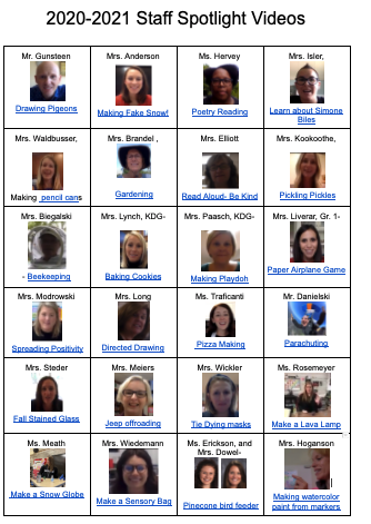 WHS Staff Spotlight Videos- 2020-21 - Click on the link for a "Year in Review" of the Staff Spotlight Videos from this year! edl.io/n1443669