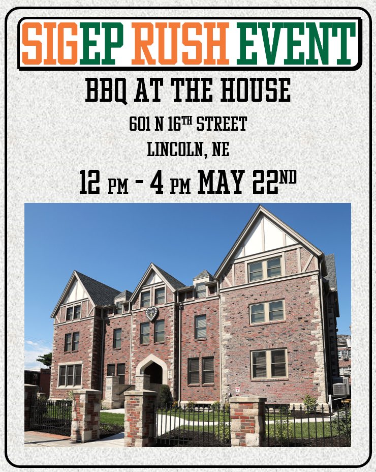 Our first event of the summer is on Saturday in Lincoln!

Guys rushing can use this link to let the rush chairs know you’re coming ⬇️
signupgenius.com/go/10C0C4FAAAD…