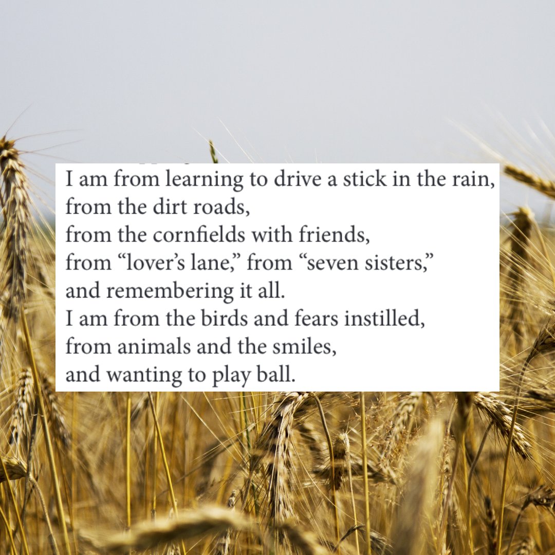 umichPCAP's tweet photo. #CreativeWritingWednesday
Who is from a town with dirt roads? You might enjoy "Where I am From" by Jill Miller in the lit review vol. 9.
#dirtroads #country #american #writer #writing #creativewriting #poet #poetry #cornfields https://t.co/7txpmtojCk