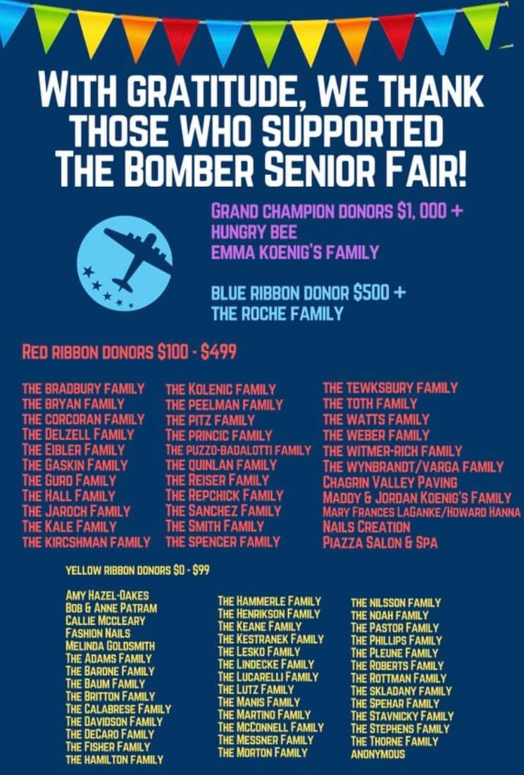KenstonKHSPTO's tweet photo. Thank you to all of our volunteers and supporters. #PTOinAction #BomberSeniorFair #Kenstonlovesourseniors https://t.co/xrpLh99G4R