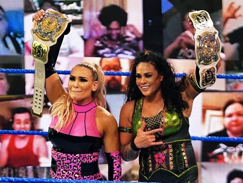 Natalya Neidhart And new...women's tag team champions!