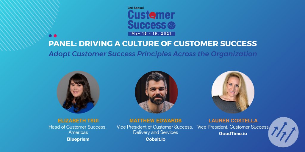 CusSuccessCan's tweet photo. To get the most out of your #CS team, you need to exceed their expectations. Our experts Elizabeth Tsui @Blueprism, Matthew Edwards  @cobalt_io, &amp; Lauren Costella @goodtimeio, will enhance your overall #CS delivery by understanding your team’s wants and needs. #CCSummit https://t.co/5N1In8BOsm