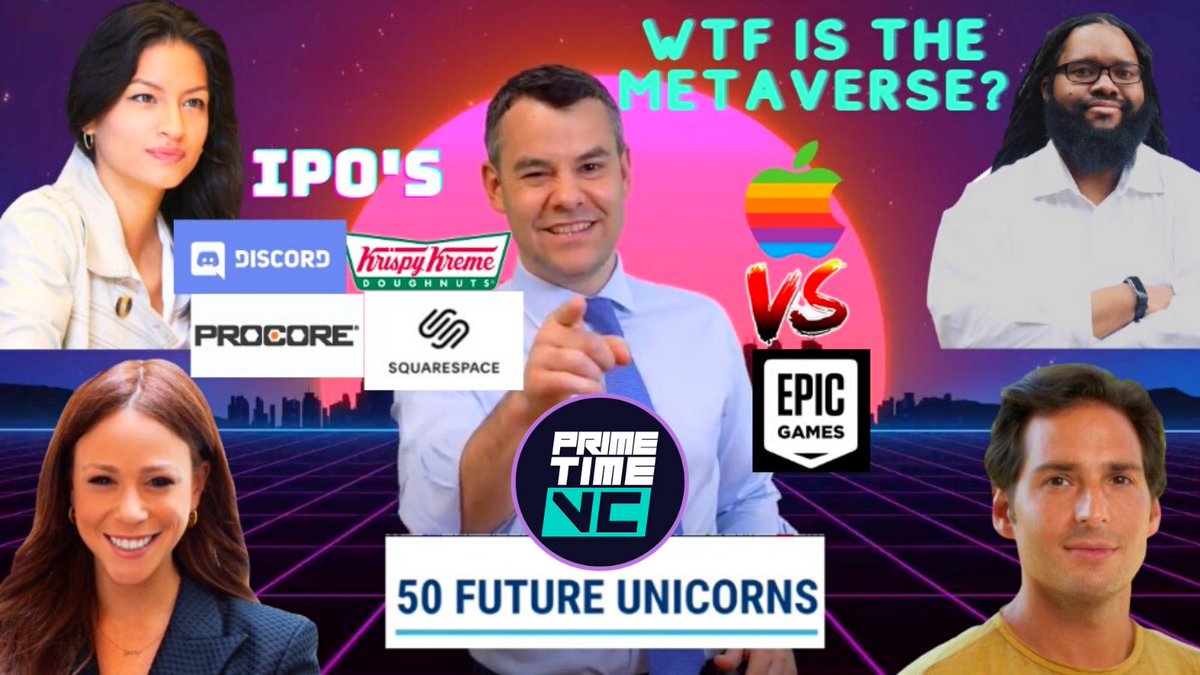 New Episode Just Dropped! 
🗣The Metaverse, IPOs &amp; Unicorns🦄

Ft. PrimeTime Champions
<a href="/MacConwell/">Mac The VC</a> 
<a href="/JenFriedman/">jennyfriedman</a> 
<a href="/modelvc/">cherylcampos.bsky.social 🇺🇸🇵🇪</a> 
<a href="/davidrgoldberg/">David Goldberg 🦙</a> 

Watch Here!👉🏽 youtu.be/7v6Jk46kj0M