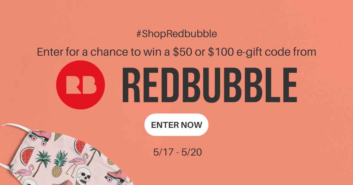 EvrydayShortcut's tweet photo. #ad https://t.co/lWfs9J7eN6 is giving away six $50 e-gift codes & one $100 e-gift code to spend at Redbubble! Giveaway ends on Thursday, May 20th at 11:59 PM ET.
Enter the #SHOPREDBUBBLE #Giveaway here: https://t.co/5qI5TQLifn https://t.co/LnRau9LchF