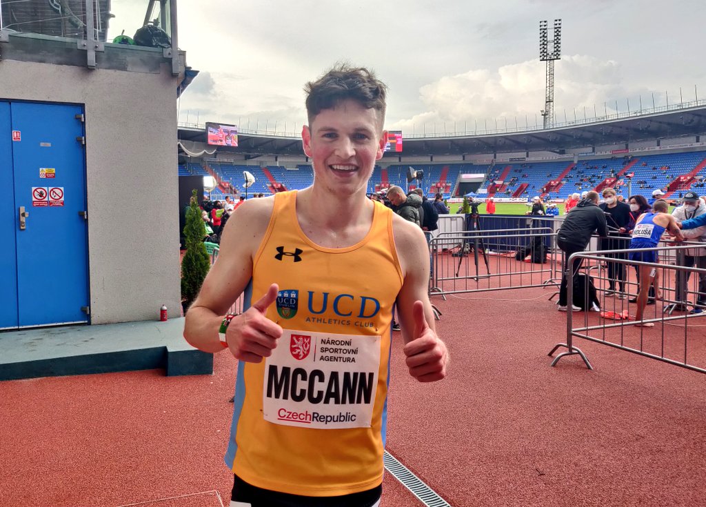 Cathal Dennehy (@cathal_dennehy) on Twitter photo 3-second PB for <a href="/lukemccann98/">Luke McCann</a> as he runs 3:37.77 in his first taste of the big-time circuit in Ostrava. Brutal for fellow Irishman Paul Robinson who had to withdraw just before the race with an Achilles flare-up. 3-second PB for <a href="/lukemccann98/">Luke McCann</a> as he runs 3:37.77 in his first taste of the big-time circuit in Ostrava. Brutal for fellow Irishman Paul Robinson who had to withdraw just before the race with an Achilles flare-up.