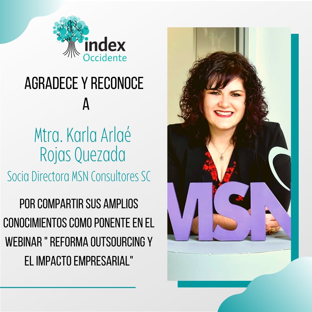 indexOccidente's tweet photo. Agradecemos a @charlaer por su excelente ponencia sobre la Reforma Outsourcing y el Impacto Empresarial.👏👏
¡Muchas gracias!
#indexoccidente
#TrabajandoporelSector https://t.co/RpYyRApwGh