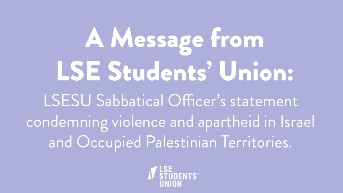 "We stand in solidarity with Palestine &amp; our Palestinian students in condemning apartheid, settler colonialism and human rights abuses which are being perpetrated against the Palestinian populations of Gaza &amp; the West Bank by Israeli forces"

Read here: bit.ly/ips-statement