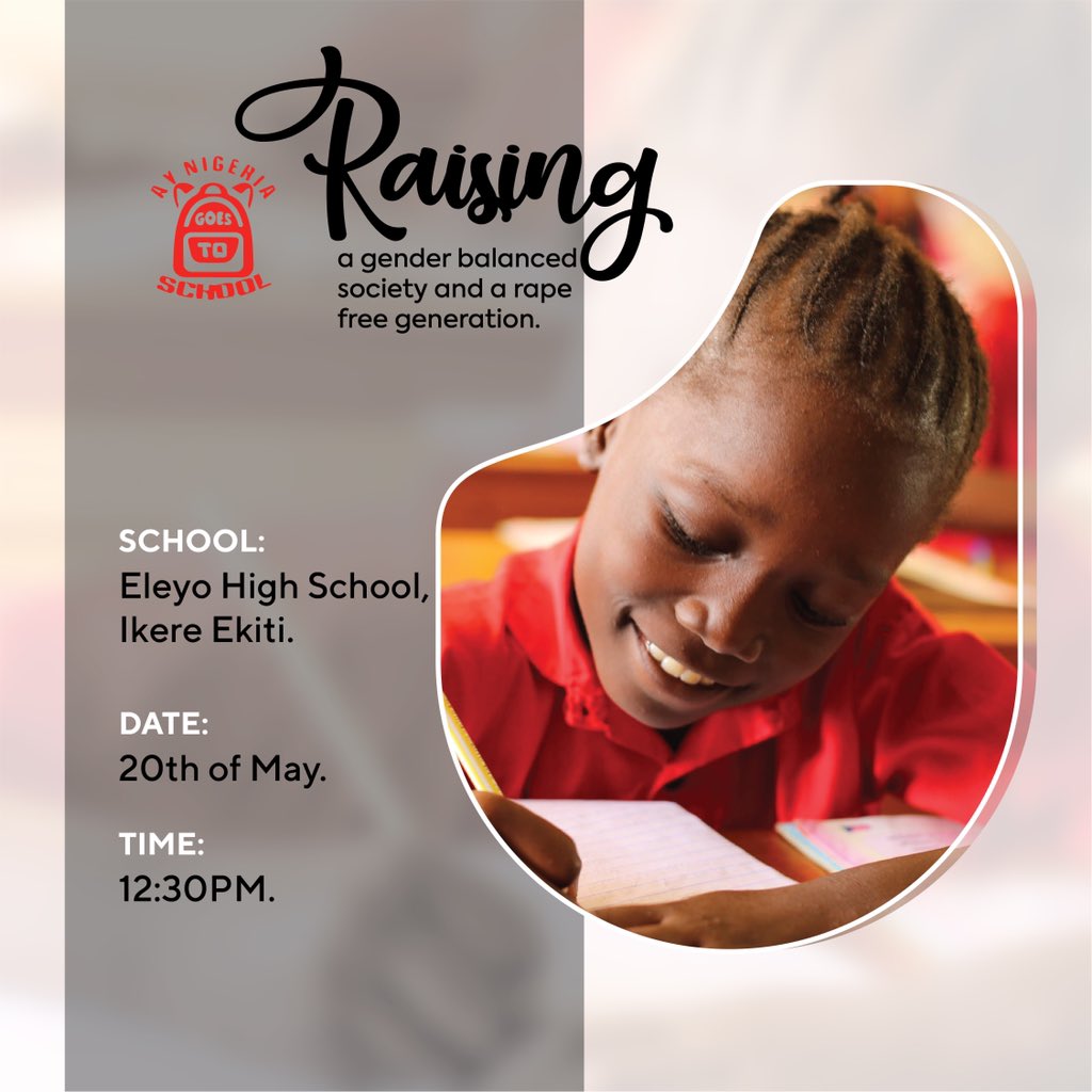 Raising a smarter generation starts with protecting our women. 

Details of our next outreach here 👇
#AYNigeriaGoestoSchool