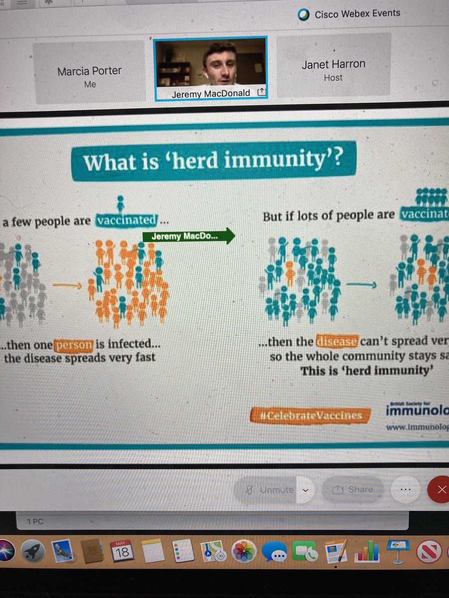 schoolofpharm's tweet image. Sending kudos to Jeremy at our @MTSClinic for his excellent work as part of the @MemorialUAlumni WebEx session, Vaccines 101. #timelytopic