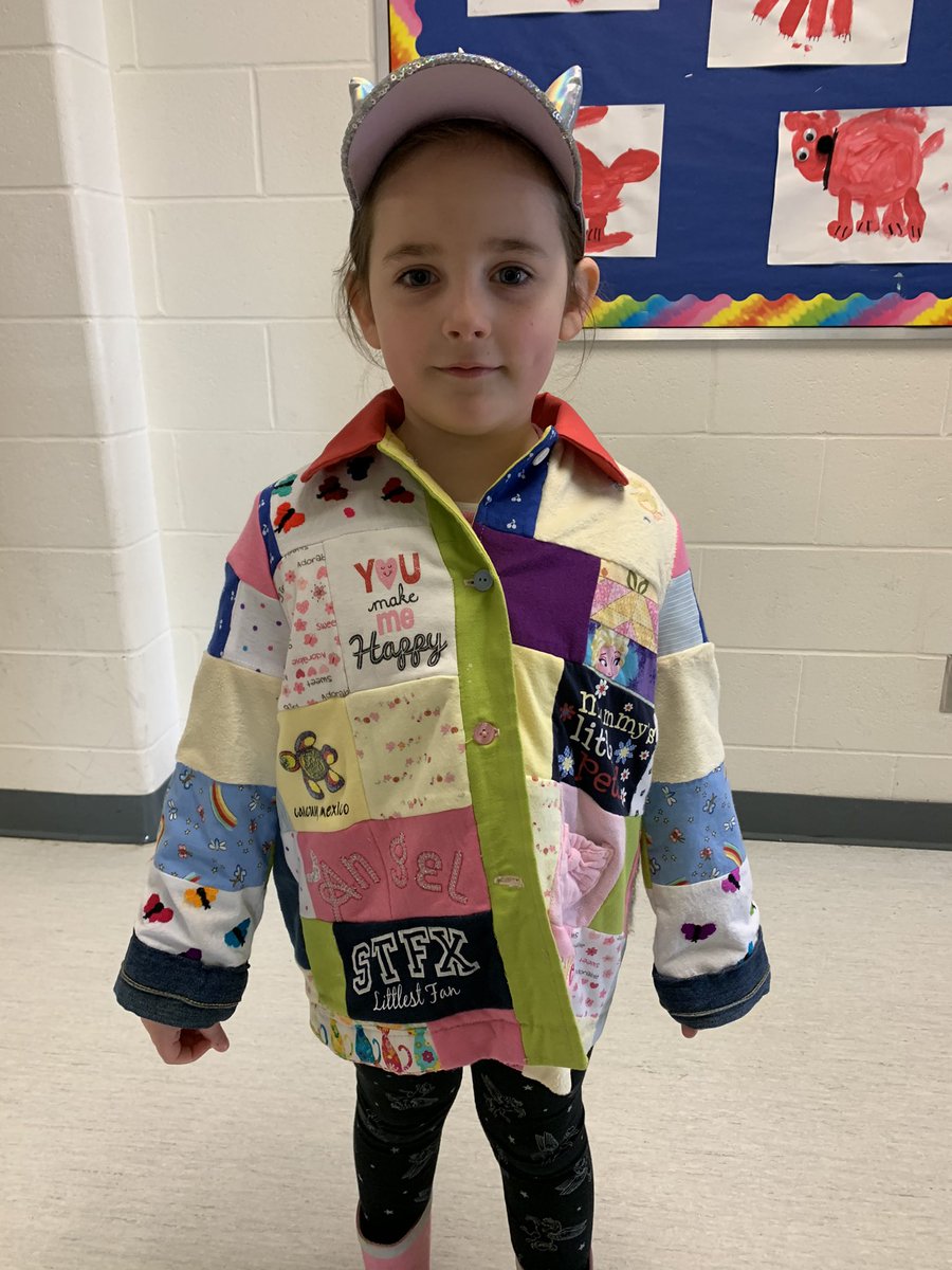 GsKindergartens's tweet image. This kindergarten lady wore the most beautiful coat today. A coat of many memories. What a spectacular reuse of her things! Made with love❤️. @RoncalliSchool