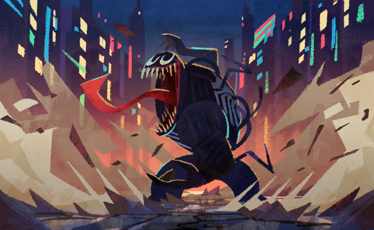 「ヴェノムちゃん #venom 」|ハシゴダカのイラスト