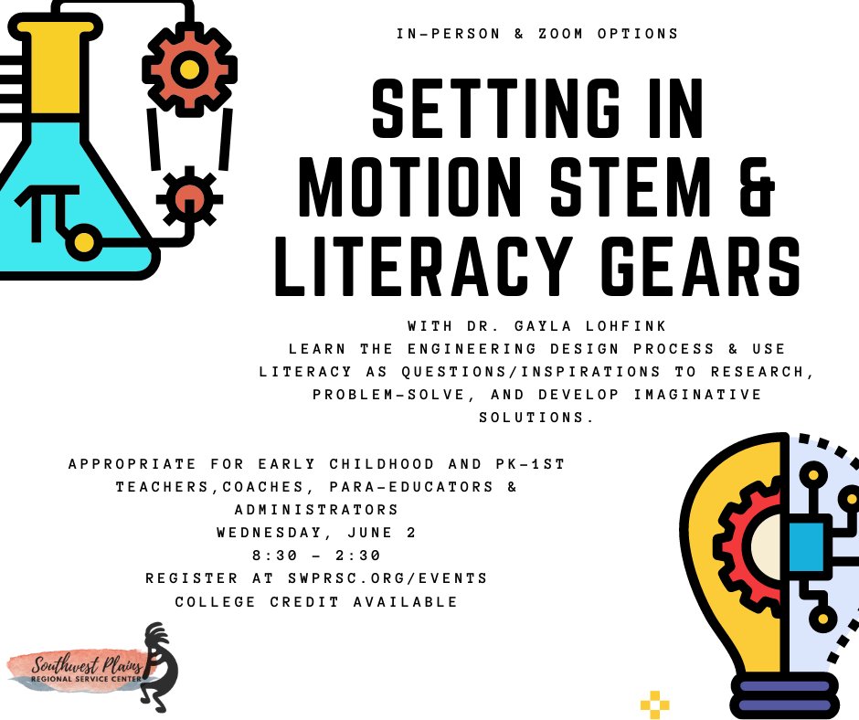 Like cogs in gears within a complex machine, Science, Technology, Engineering, Math (or STEM), and literacy are the connecting parts moving forward a young child’s inquiry into real-world understandings. Early Childhood, PreK-1st Educators, coaches, paras and admin join us!