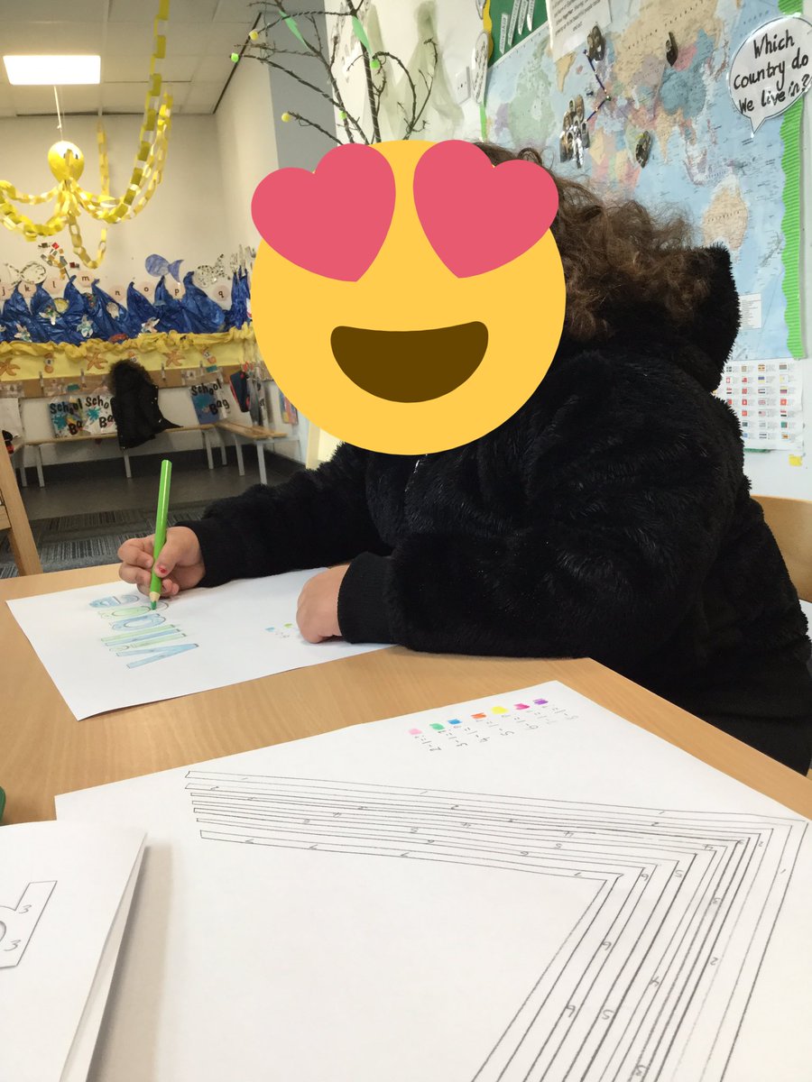 FS_EVPS's tweet photo. Today we are celebrating maths day!!! We have been painting and colouring by numbers by finding the answer to number sentence problems. @eastwoodvp_ https://t.co/rg9G9jGPnW