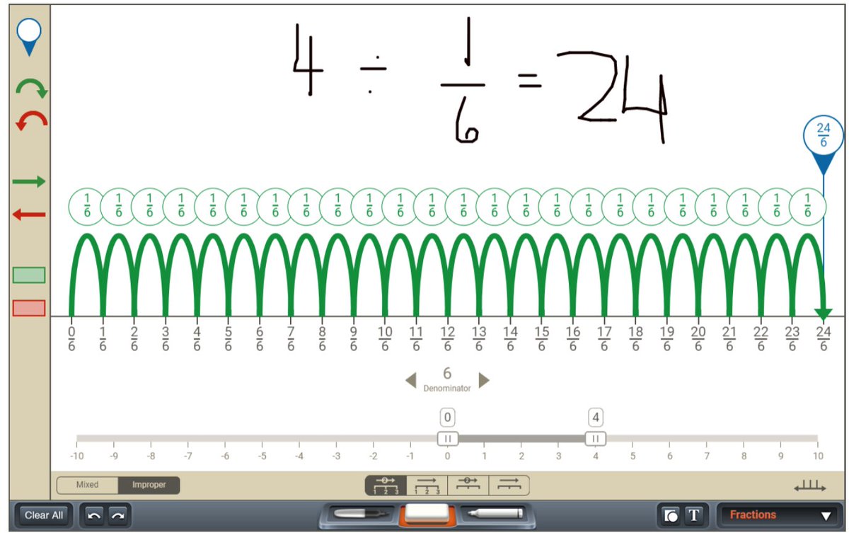 MPoissantclass's tweet photo. As a student I didn't have this opportunity in Math. It's impt that my Ss understand not memorize an algorithm ..@brainingcamp my Ss showed understanding of multiplying/dividing fractions  explained how their answer works # TACSTIGERSROCKMATH  @TacsSchool @LKelempro @LKDSB https://t.co/8jJvApnsjd