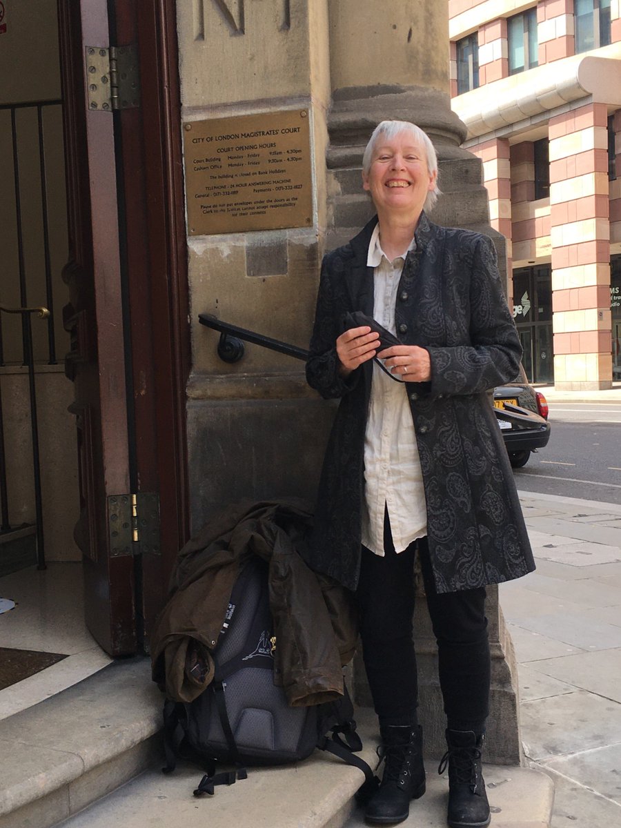 XRebellionUK's tweet photo. Rowan Tilly was convicted on Tuesday of obstructing the highway during October rebellion. Rather than sentence her, the judge issued an absolute discharge praising her deeds as noble &amp; honest

Judges know prosecuting peaceful protest is pointless Do you @pritipatel @LordWalney? https://t.co/SZfoOU2bSp
