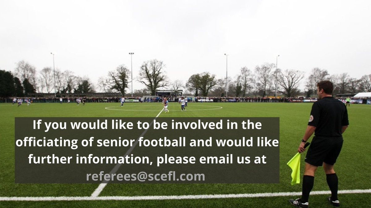 SCEFLeague's tweet image. Following the &apos;Club Allocation&apos; announcement by the FA we now have more games than ever to cover and an area that reaches from Chessington and Wimbledon in the West to the Kent Coast in the East.

As a result we are looking to increase our Match Officials Panel for next season...
