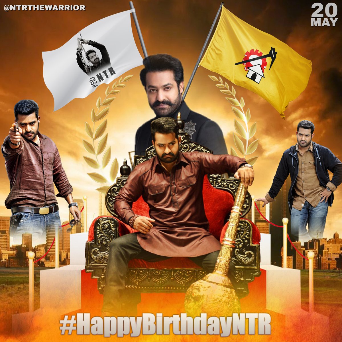 MohanM7989's tweet photo. Wish You A Very Happy Birthday Tarak Annaya.. 🎂🎉❤️
#HappyBirthdayNTR https://t.co/5OiujstxJc