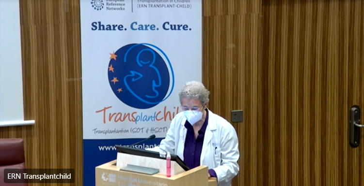 TransplantChild's tweet photo. Our Coordinator, Dr Paloma Jara explains the impact of COVID-19 in transplanted children and introduces Dr @Yadira30938520 that updates the result on the current COVID-19 Follow-up Survey https://t.co/ilfgL3mKtm