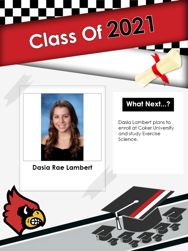 eastsurryhs's tweet photo. Class of 2021 Senior Spotlight - Dasia Lambert https://t.co/RMJ0Mr4EKs