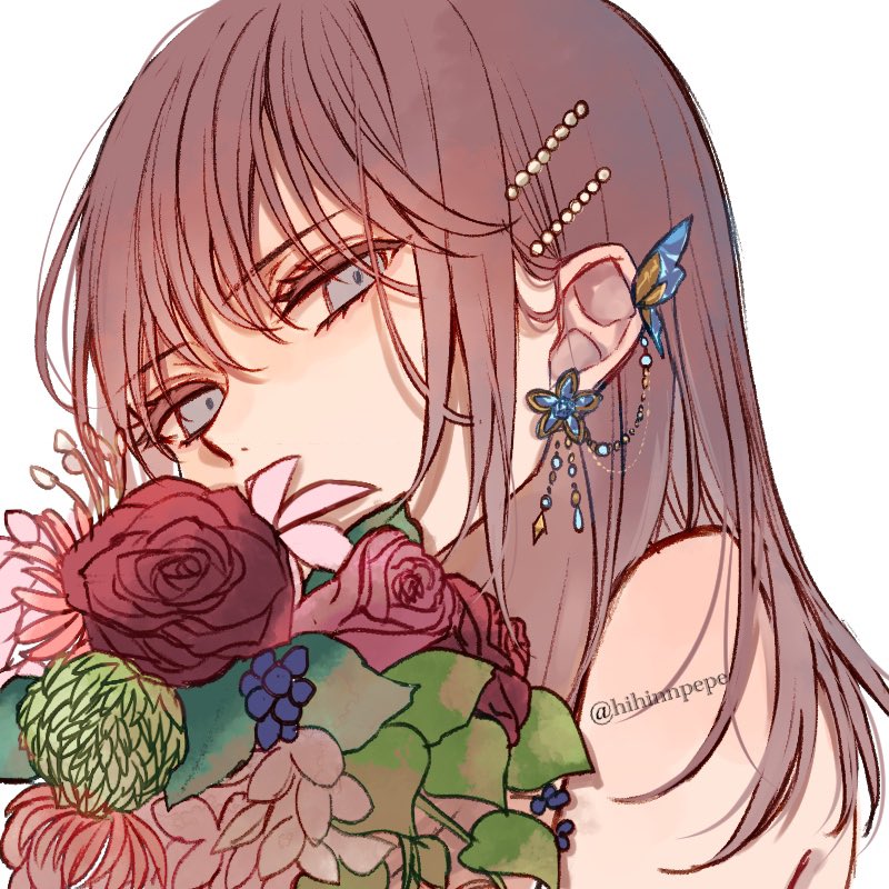 Twitter पर Erne フリーアイコン 満足したのでフリーにします 花と女の子 自作発言過度な加工は禁止です フォロワー様ですと嬉しいです