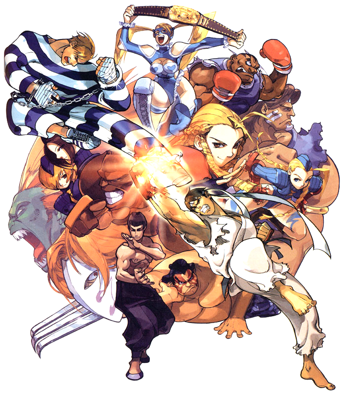 NBA Jam (the book) on X: 1998 ending art for Street Fighter Alpha 3, ft.  Vega and Cammy.  / X