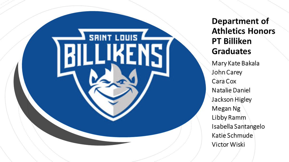Congratulations to our graduating physical therapy student-athletes!
slubillikens.com/news/2021/5/17…